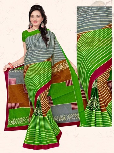 Light Green Cotton Saree