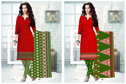 Lal Pari Salwar Kmaeez Unstitched Materials